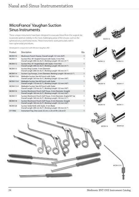 ENT Instrument Catalog - Inmeda