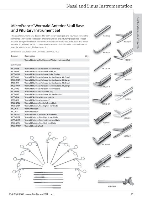 ENT Instrument Catalog - Inmeda