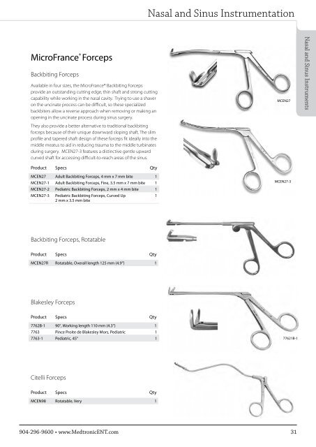 ENT Instrument Catalog - Inmeda