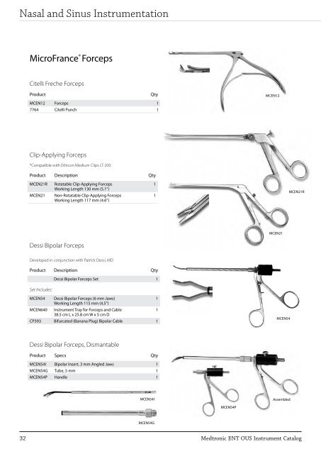 ENT Instrument Catalog - Inmeda