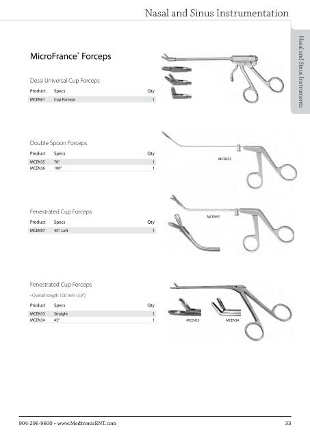 ENT Instrument Catalog - Inmeda