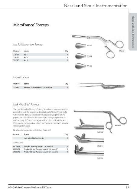 ENT Instrument Catalog - Inmeda