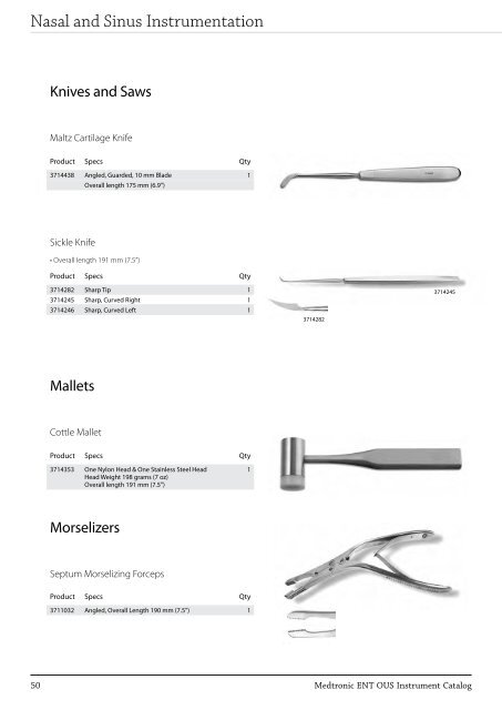 ENT Instrument Catalog - Inmeda