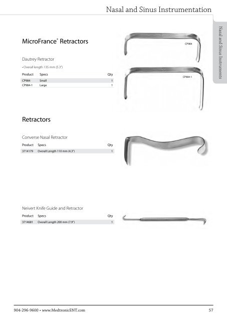 ENT Instrument Catalog - Inmeda