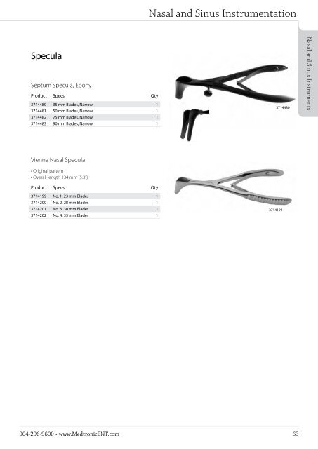 ENT Instrument Catalog - Inmeda