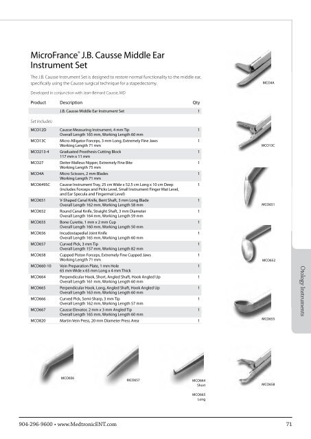 ENT Instrument Catalog - Inmeda