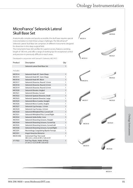 ENT Instrument Catalog - Inmeda