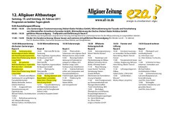 12. Allgäuer Altbautage - Herz & Lang