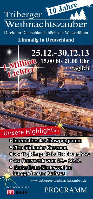 10 Jahre - Triberger Weihnachtszauber