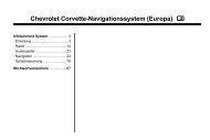 Navigationssystem (PDF) - Chevrolet