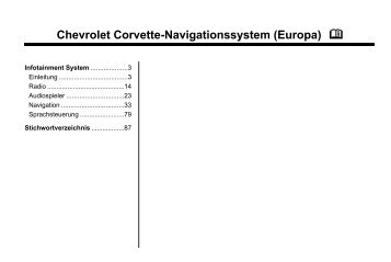 Navigationssystem (PDF) - Chevrolet