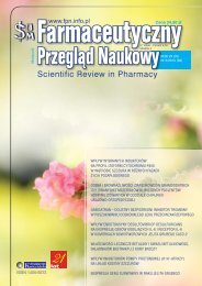 Pokaż cały numer - FPN - Farmaceutyczny Przegląd Naukowy