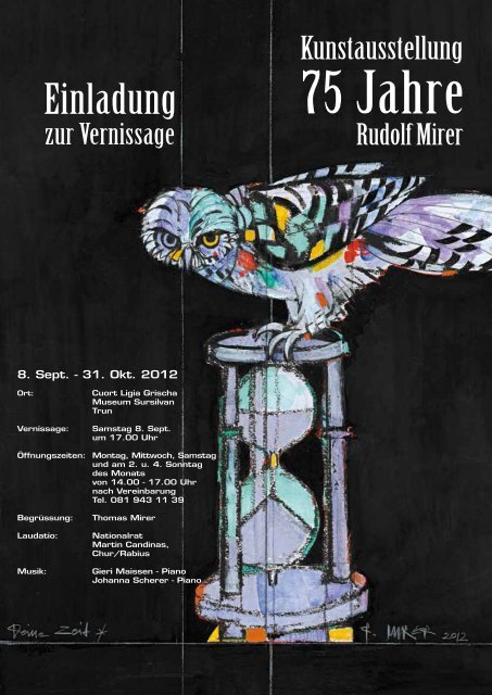 Der Maler Rudolf Mirer - Trun