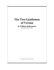 The Two Gentlemen of Verona - Shakespeare Right Now!