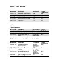 Module information for Politics