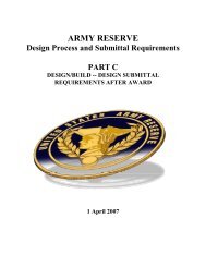 Army Reserve Design Process & Submittal Requirements Part C ...