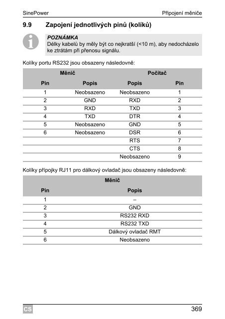 SinePower MSI912, MSI924, MSI1312, MSI1324, MSI1812 ... - Waeco