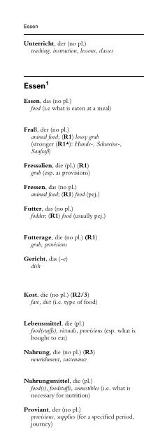 Using German Synonyms - Free