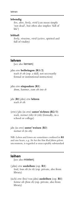 Using German Synonyms - Free