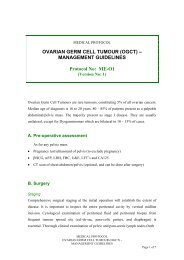 Ovarian germ cell protocol