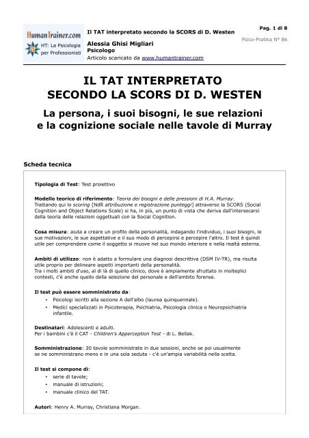 Datazione Enneagramma tipo 4