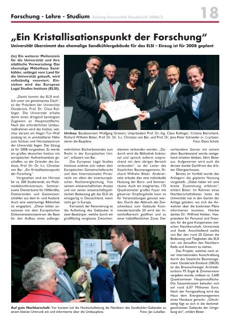 Ausgabe 2006/3 - Universität Osnabrück