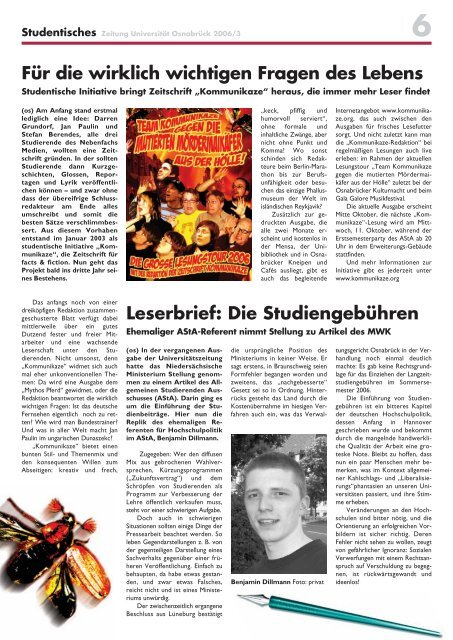 Ausgabe 2006/3 - Universität Osnabrück