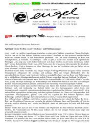 motorsport-info - gerd plietsch presse