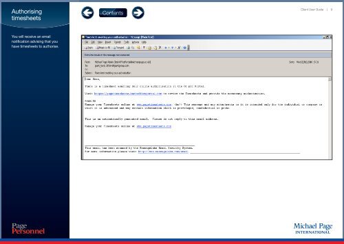 PAGETIMESHEETS PORTAL CLIENT USER GUIDE - Michael Page