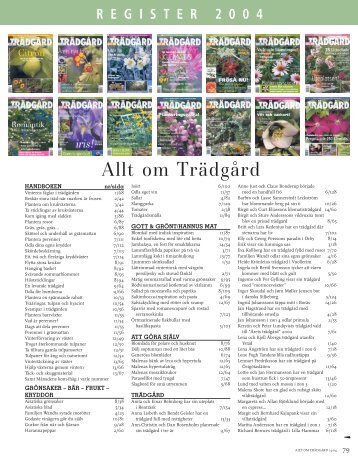 2004 - Allt om Trädgård