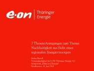 E.ON PowerPoint - Beirat zur Nachhaltigen Entwicklung in Thüringen