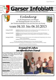 Garser Infoblatt 10-2013 - Gars a. Inn