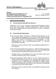 Magistratsbericht vom 04. September 2013 - Grünberg