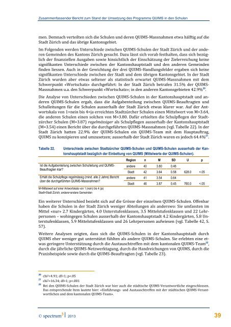 Bericht QUIMS-Umsetzung, Stand Ende 2012 (PDF ... - Volksschulamt