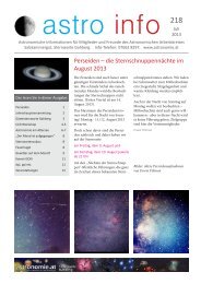 Astro-Info #218 (PDF) - Sternwarte Gahberg