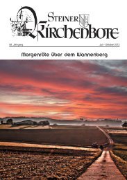 Morgenröte über dem Wannenberg - Stein
