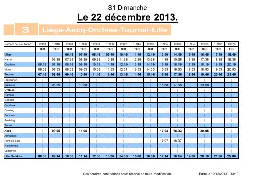 S1 Dimanche 22 décembre 2013 SA 2014 version 6h00 - TER SNCF