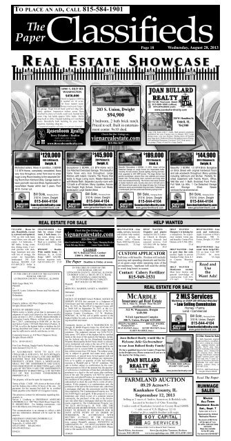Read On Line Classifieds - The Paper