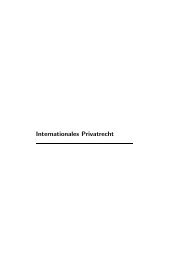 Internationales Privatrecht - Juszh.ch