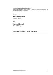 CRL Transport Evidence of Ian Clark - Auckland Council