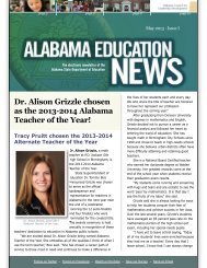 Dr. Alison Grizzle chosen as the 2013-2014 Alabama Teacher of the ...