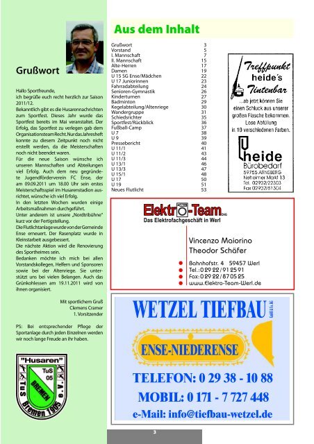 Husarennachrichten 2011 - TuS Bremen