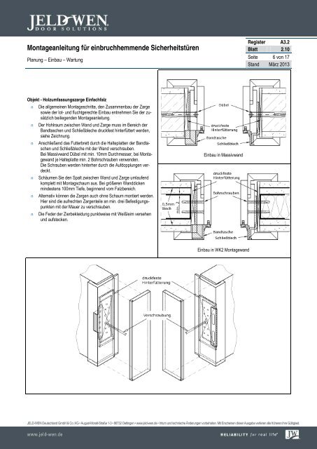 A3.2 - 2.10 - JELD-WEN Türen