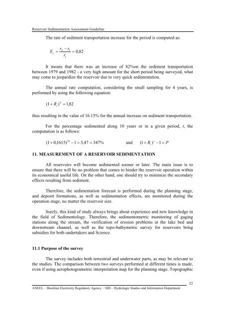 RESERVOIR SEDIMENTATION ASSESSMENT GUIDELINE - Aneel