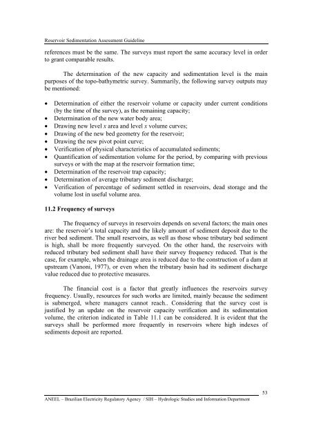 RESERVOIR SEDIMENTATION ASSESSMENT GUIDELINE - Aneel