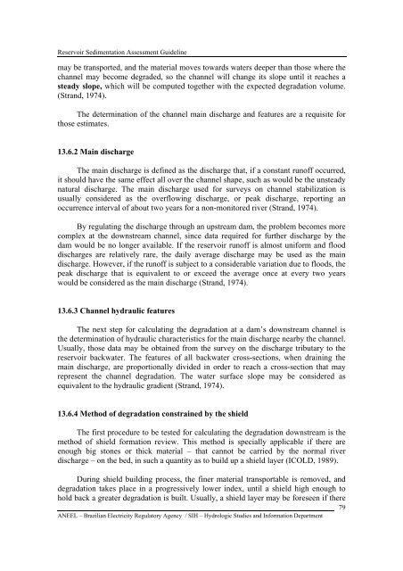 RESERVOIR SEDIMENTATION ASSESSMENT GUIDELINE - Aneel