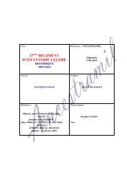 27 REGIMENT D'INFANTERIE LEGERE - Ancestramil