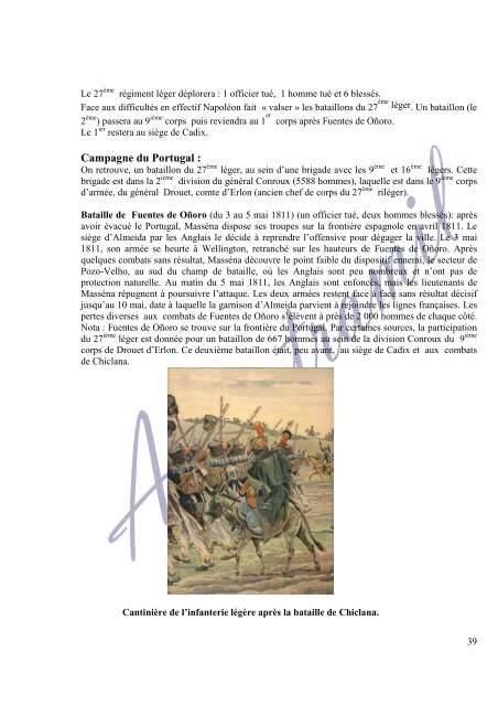 27 REGIMENT D'INFANTERIE LEGERE - Ancestramil