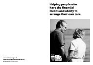 Helping people who have the financial means and ability to arrange ...