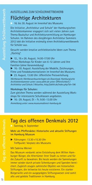 Programm 12 - Museum für Hamburgische Geschichte